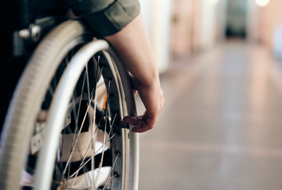 A person in a wheelchair
